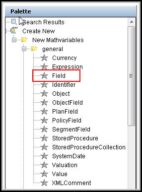 Field Math Variable in the Rules Palette